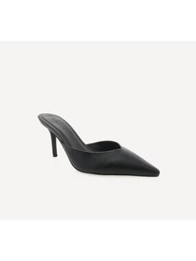 Billini Ayla Black Pointed Pump Mule, Women's Size 8